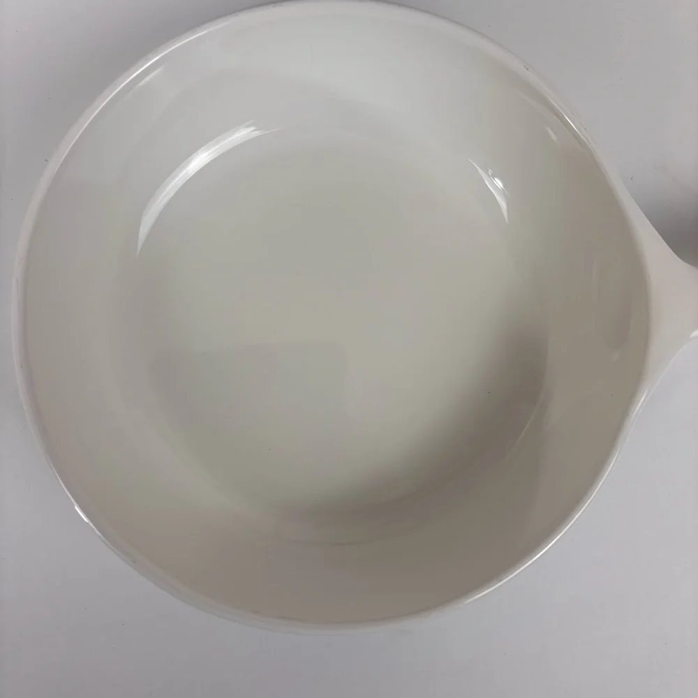 Vintage 2-Piece CorningWare Skillets Blue Cornflower Baking Dish White 6-1/2